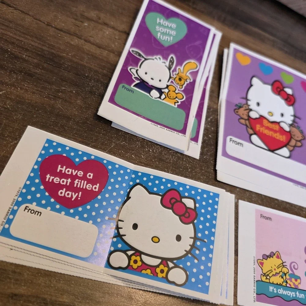 Sanrio Hello Kitty Valentines Day Cards Lot Of 11 Pochacco‎ Vintage Collectible
